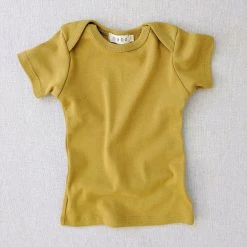 Mabo Cotton & Linen Organic Cotton SS Lap Tee - Chartreuse