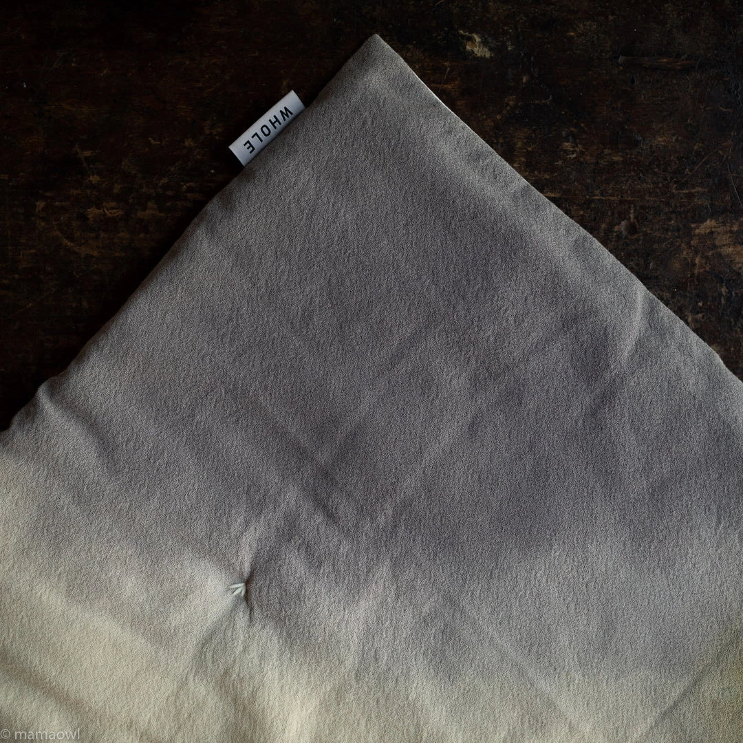 Whole Hand Dyed Wool Crepe Wawa Quilt - Rainbow Grey 3 Whole Hand Dyed Wool Crepe Wawa Quilt - Rainbow Grey