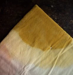 Whole Hand Dyed Wool Crepe Mini Wawa Quilt - Rainbow Pink