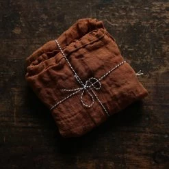 Whole Hand Dyed Organic Linen Wina Muslin Scarf - Many Colours