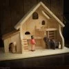 Wooden Toys Wooden Stable For Animals