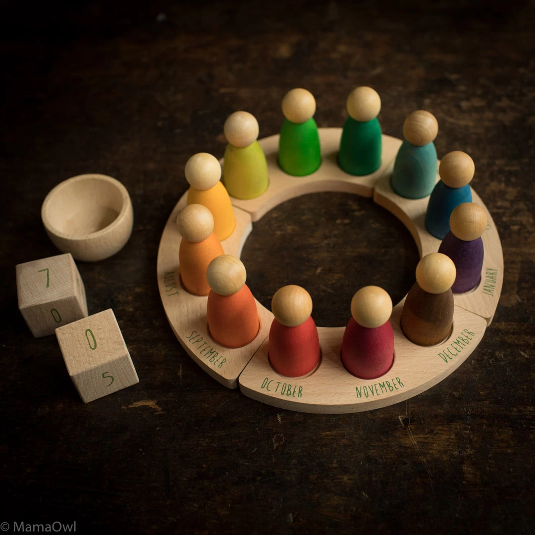 Grapat Wooden Perpetual Calendar Toys 6 Grapat Wooden Perpetual Calendar Toys