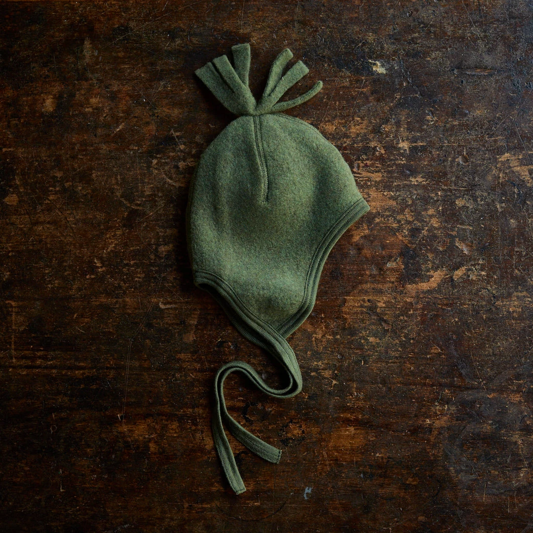 Engel 100% Organic Merino Wool Fleece Hat - Reed Melange Baby Wool 3 Engel 100% Organic Merino Wool Fleece Hat - Reed Melange Baby Wool