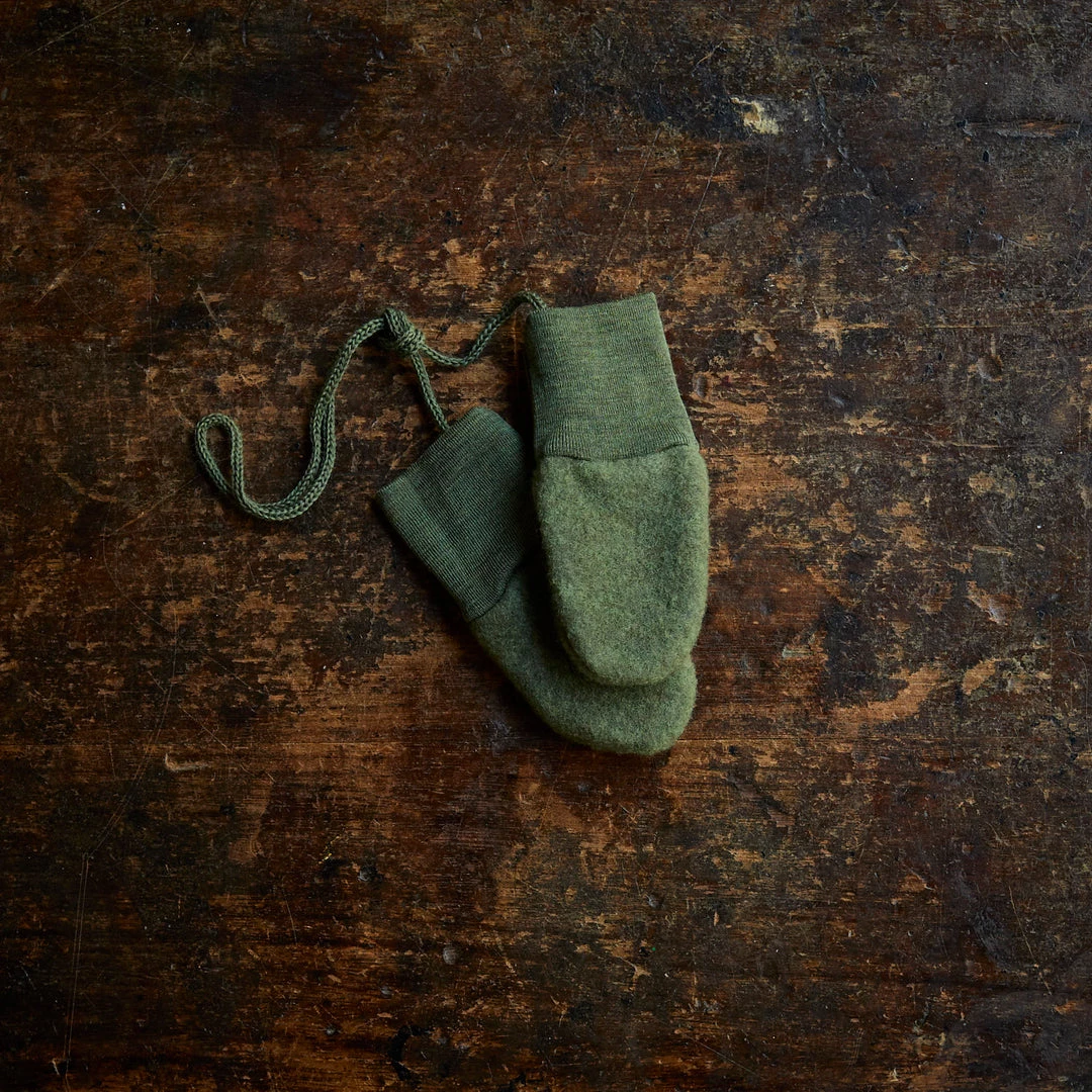 Engel 100% Organic Merino Wool Fleece Mittens - Reed Melange Baby Wool 4 Engel 100% Organic Merino Wool Fleece Mittens - Reed Melange Baby Wool