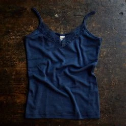 Engel Women's Organic Merino Wool & Silk Strappy Lace Vest - Navy Blue Outlet 11 Engel Women's Organic Merino Wool & Silk Strappy Lace Vest - Navy Blue Outlet