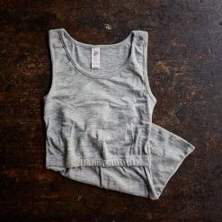 Engel Adults Women's Organic Merino Wool & Silk Maternity Top - Grey