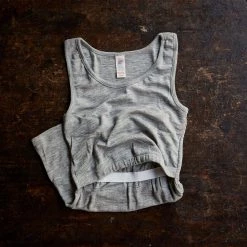 Engel Adults Women's Organic Merino Wool & Silk Maternity Top - Grey