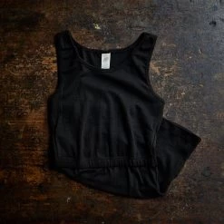 Engel Women's Organic Merino Wool & Silk Maternity Top - Black Adults