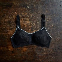 Engel Adults Women's Cotton Maternity Bra - Black