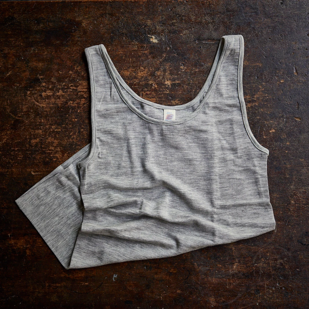 Engel Women's Organic Merino Wool & Silk Sleeveless Top - Grey 3 Engel Women's Organic Merino Wool & Silk Sleeveless Top - Grey