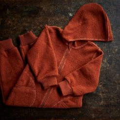 Engel Organic Boiled Wool Zip Suit - Magma Baby Wool