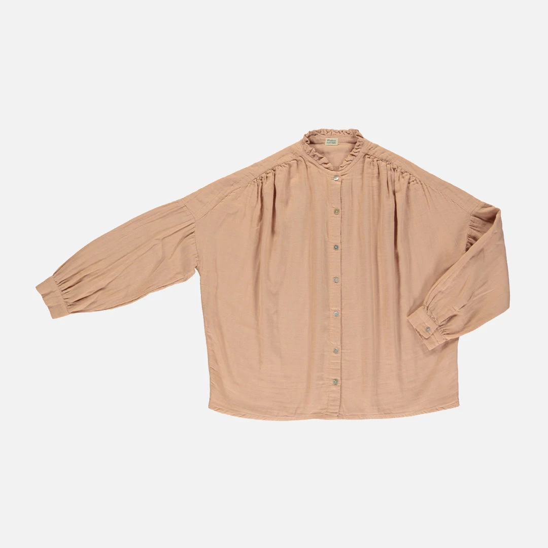 Poudre Organic Adults Women's Organic Cotton Amande Blouse - Maple Sugar 4 Poudre Organic Adults Women's Organic Cotton Amande Blouse - Maple Sugar