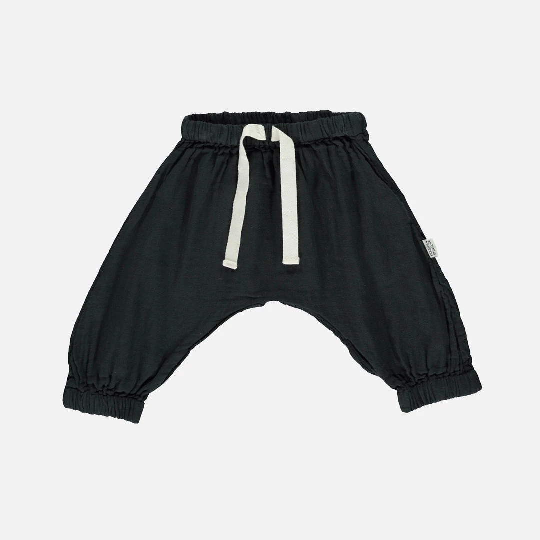 Poudre Organic Organic Cotton Canelle Trousers - Pirate Black Cotton & Linen 3 Poudre Organic Organic Cotton Canelle Trousers - Pirate Black Cotton & Linen
