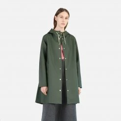 Stutterheim Women's Classic Mosebacke Raincoat - Green