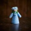 Fairies Handmade Wool Fairy With Flower Headdress - Forget Me Not - White 2 Fairies Handmade Wool Fairy With Flower Headdress - Forget Me Not - White