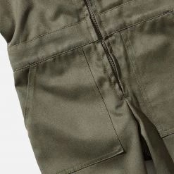 Monty & Co Cotton & Linen Cotton Engineer Boilersuit - Olive