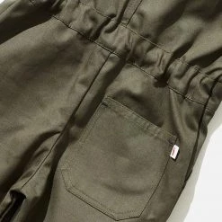 Monty & Co Cotton & Linen Cotton Engineer Boilersuit - Olive