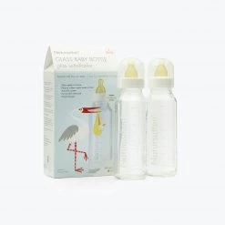 Natursutten Glass And Natural Rubber Baby Bottle 240ml - 2 Pack