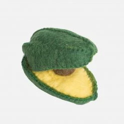 Papoose Toys Felted Wool Fruit Avocado - Set Of 2 Pieces