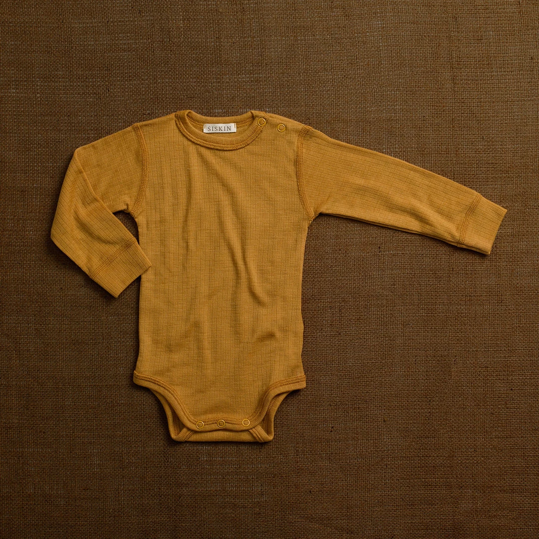 SISKIN Merino Wool Rib Body - Ochre 3 SISKIN Merino Wool Rib Body - Ochre