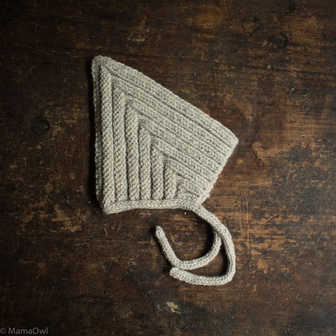 Typically Red Baby Wool Hand Knit Wool Chunky Pixie Hat - Silver 3 Typically Red Baby Wool Hand Knit Wool Chunky Pixie Hat - Silver