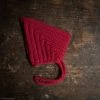Typically Red Hand Knit Wool Chunky Pixie Hat - Scarlet