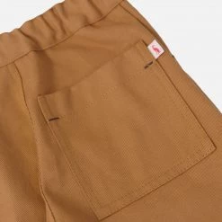 Monty & Co Cotton Utility Trouser - Tan Cotton & Linen