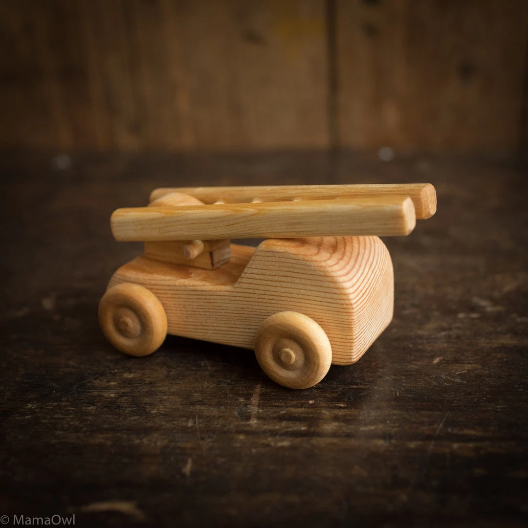 Wooden Toys Wooden Small Firetruck 3 Wooden Toys Wooden Small Firetruck