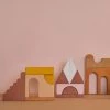 Raduga Grëz Handmade Wooden Apartment Building Blocks Set