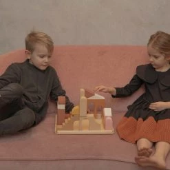 Raduga Grëz Handmade Wooden Apartment Building Blocks Set 9 Raduga Grëz Handmade Wooden Apartment Building Blocks Set