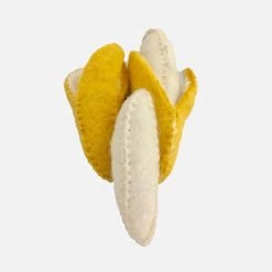 Papoose Toys Felted Wool Banana - Set Of 2
