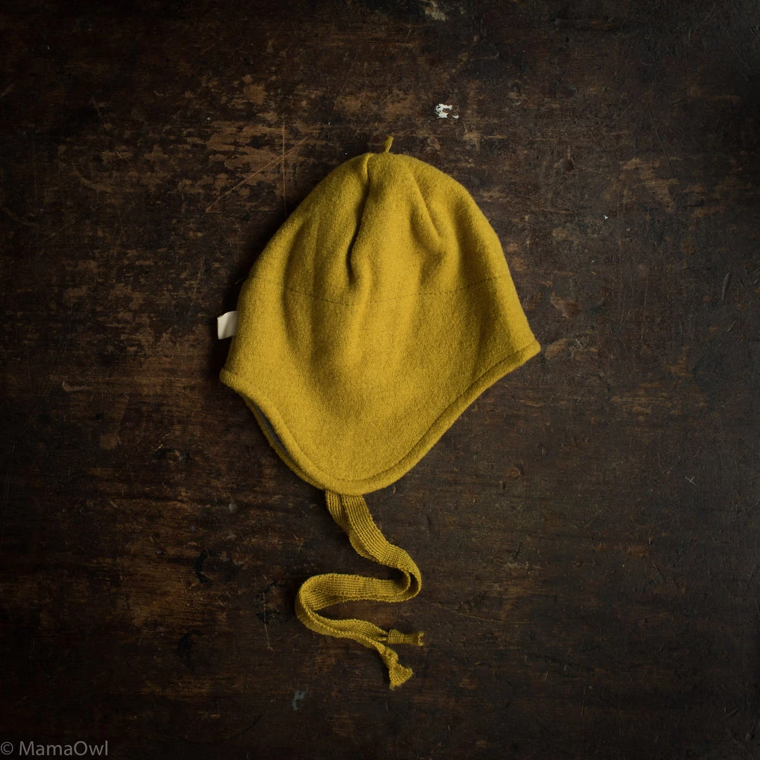Disana Baby Wool Organic Boiled Merino Wool Hat - Curry 3 Disana Baby Wool Organic Boiled Merino Wool Hat - Curry