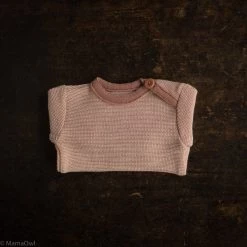 Disana Organic Merino Wool Baby Jumper - Rose/Natural