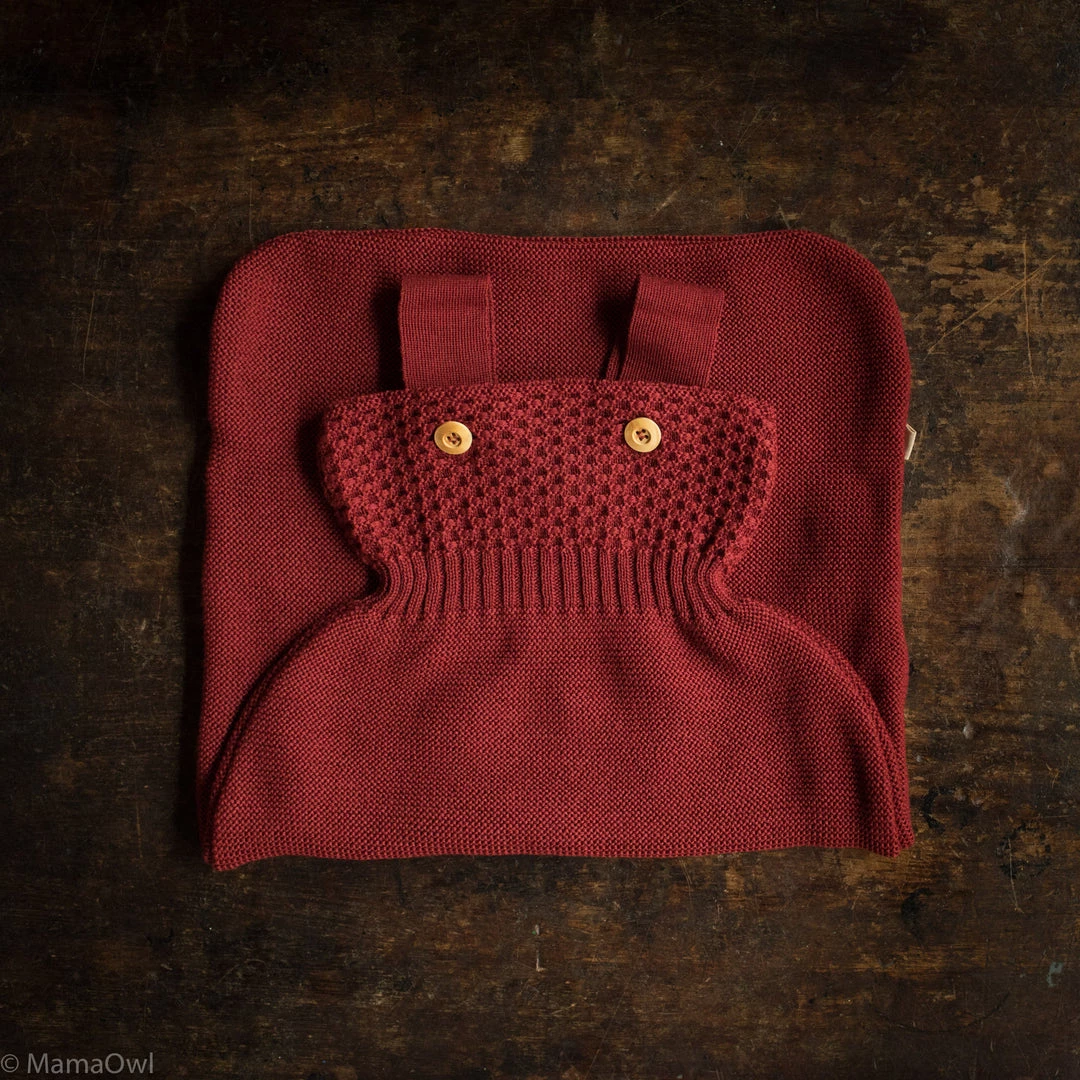 Disana Baby Sleep & Blankets Knitted Organic Merino Wool Sleeping Bag - Bordeaux 3 Disana Baby Sleep & Blankets Knitted Organic Merino Wool Sleeping Bag - Bordeaux