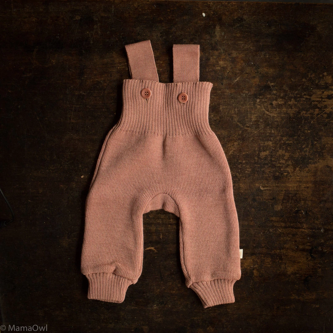 Disana Organic Merino Wool Baby Dungarees - Rose Baby Wool 3 Disana Organic Merino Wool Baby Dungarees - Rose Baby Wool