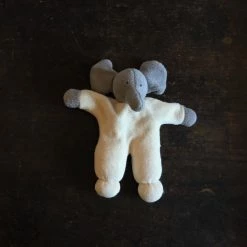Nanchen Handmade Organic Cotton/Wool Soft Elephant Or Rabbit