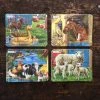 Stjernespill Mini Cardboard Puzzle 7 Pieces - Farm Animals Toys