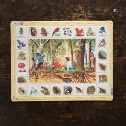Stjernespill Toys Cardboard Puzzle 48 Pieces - Forest