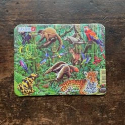 Stjernespill Mini Cardboard Puzzle 12 Pieces - Wild Animals