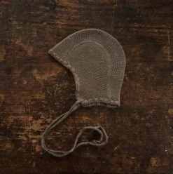 Selana Organic Merino Wool Bonnet - Chocolate Baby Wool