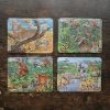 Stjernespill Mini Cardboard Puzzle 12 Pieces - Wild Animals