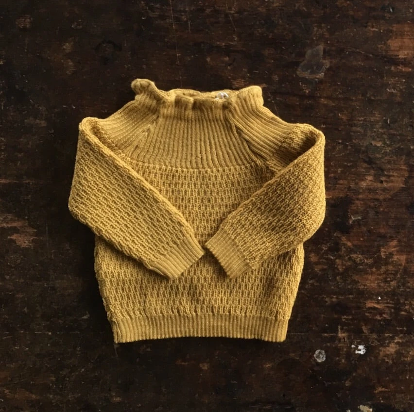 Selana Organic Merino Wool Sweater - Gold 4 Selana Organic Merino Wool Sweater - Gold