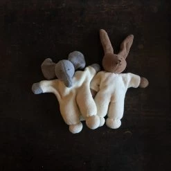 Nanchen Handmade Organic Cotton/Wool Soft Elephant Or Rabbit