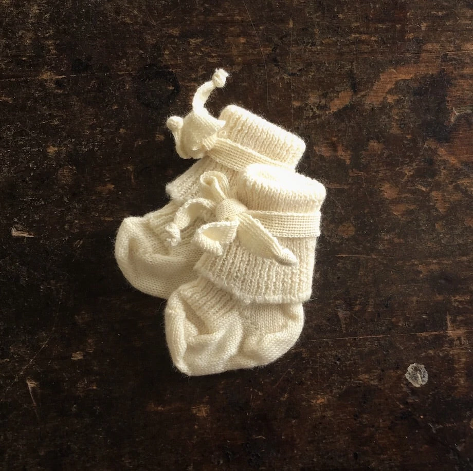 Hirsch Natur Organic Wool Newborn Socks - Natural Baby Wool 3 Hirsch Natur Organic Wool Newborn Socks - Natural Baby Wool