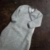 Lilano Organic Merino Brushed Terry Wrap Sleeping Bag - Grey/Natural 2 Lilano Organic Merino Brushed Terry Wrap Sleeping Bag - Grey/Natural