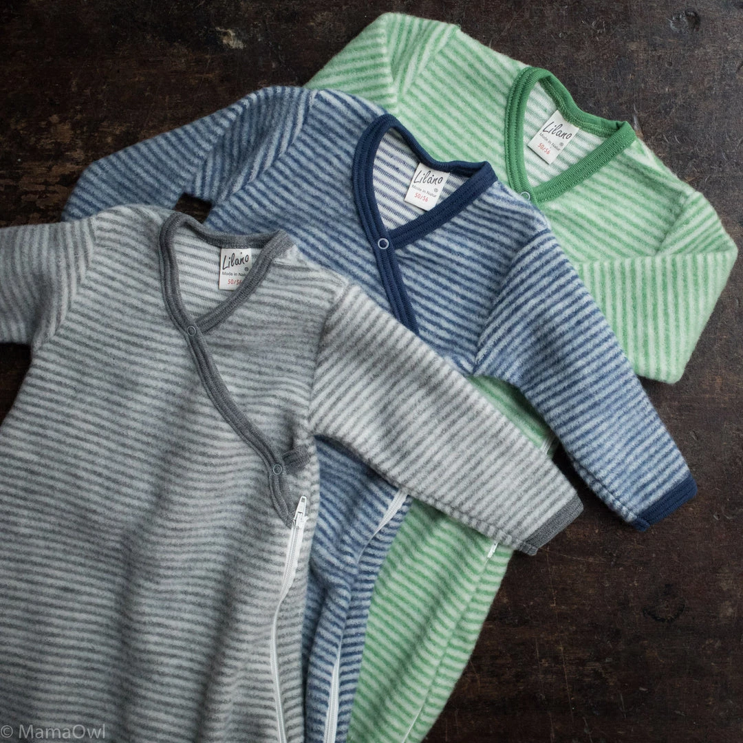 Lilano Baby Sleep & Blankets Organic Merino Brushed Terry Wrap Sleeping Bag - Green/Natural 5 Lilano Baby Sleep & Blankets Organic Merino Brushed Terry Wrap Sleeping Bag - Green/Natural