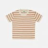 FUB Organic Cotton Oversized Tee - Ecru/Apricot SALE