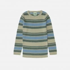 FUB Organic Cotton Rib Top - Elm/Deep Green SALE