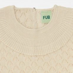 FUB SALE Organic Cotton Pointelle Top - Ecru 7 FUB SALE Organic Cotton Pointelle Top - Ecru