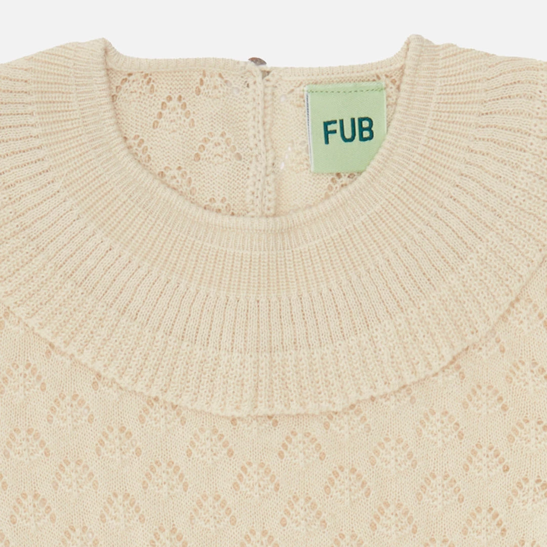 FUB SALE Organic Cotton Pointelle Top - Ecru 5 FUB SALE Organic Cotton Pointelle Top - Ecru